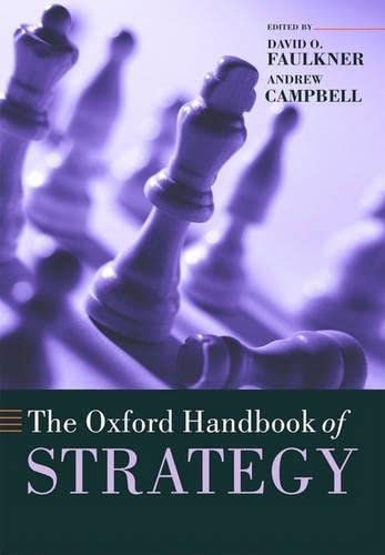 The Oxford Handbook Of Strategy Oxford Handbooks 1st Edition David O Faulkner