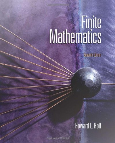 Finite Mathematics 7th Howard L Rolf