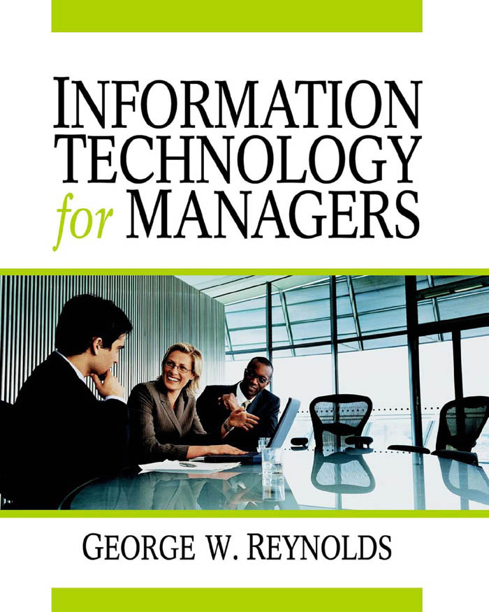 Information Technology For Managers 1st Edition George W Reynolds