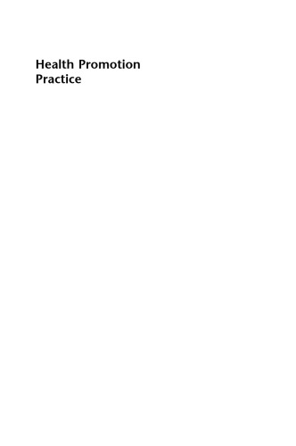 Health Promotion Practice Building Empowered Communities Glenn Laverack