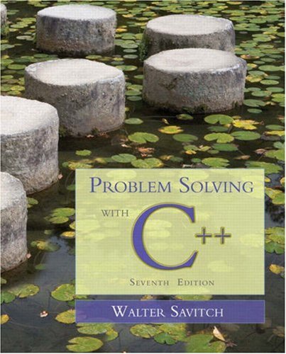 Problem Solving With C 7th Edition 7th Walter Savitch