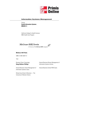 Information Systems Management Haag Baltzan And Phillips