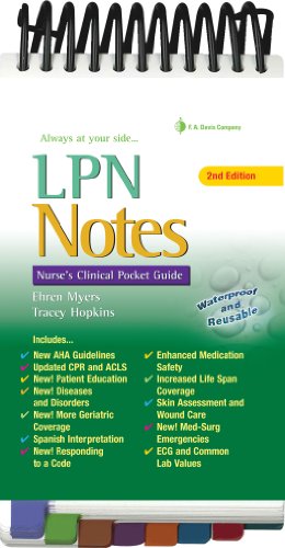 Lpn Notes Nurses Clinical Pocket Guide 2nd Edition 2nd Edition Ehren Myers
