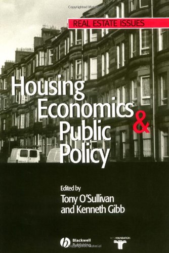 Housing Economics And Public Policy Essays In Honour Of Duncan Maclennan 1st Edition Tony Osullivan