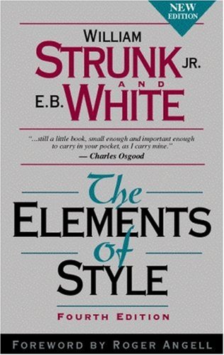 The Elements Of Style 4th Edition 4th Edition 7th Printing William Strunk