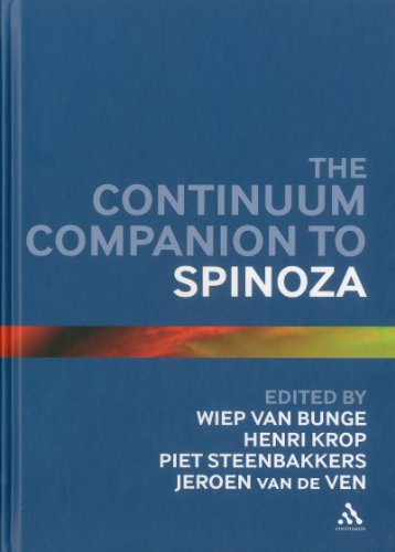 The Continuum Companion To Spinoza Continuum Companions Wiep Van Bunge