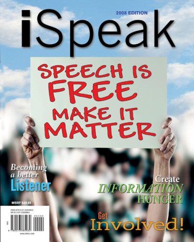 Ispeak Public Speaking For Contemporary Life 1st Edition Paul Edward Nelson