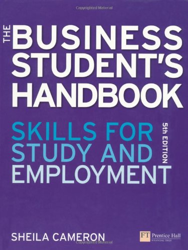 The Business Students Handbook Skills For Study And Employment 5th Edition 5th Edition Sheila Cameron