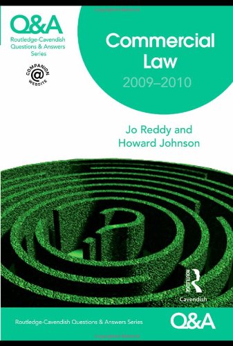 Qa Commercial Law 20092010 Questions And Answers English And Chinese Edition 5th Edition Jo Reddy