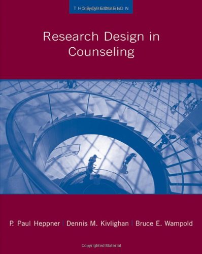 Research Design In Counseling 3rd Edition 3rd Edition P Paul Heppner