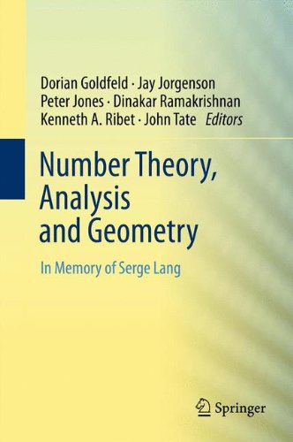Number Theory Analysis And Geometry In Memory Of Serge Lang 1st Edition Dan Abramovich