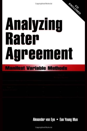 Analyzing Rater Agreement Manifest Variable Methods Harcdr Alexander Von Eye