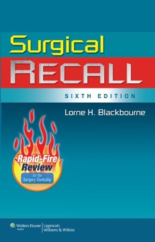 Surgical Recall 6th Edition 6th Edition Lorne H Blackbourne