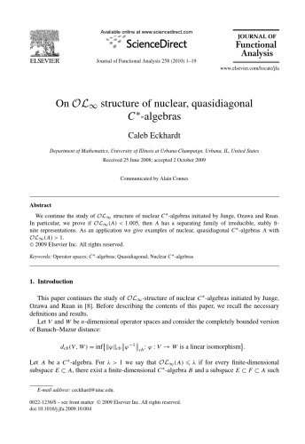 Journal Of Functional Analysis Volume 258 Issues 1 2 3 4 A Connes