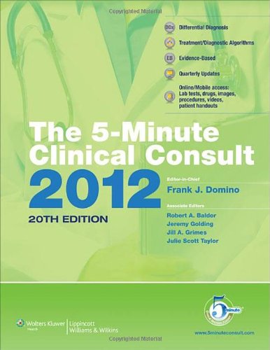 The 5minute Clinical Consult 2012 20th Edition 20th Edition Frank Domino