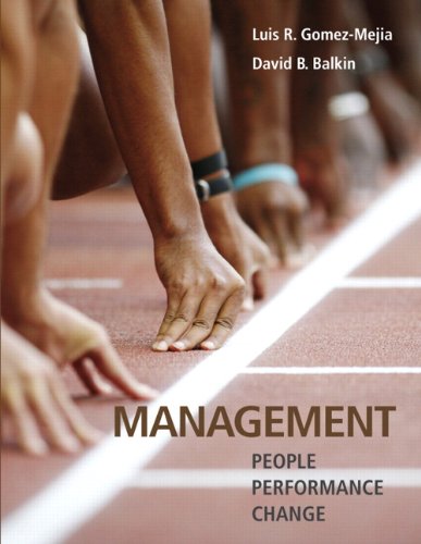 Management 1st Edition Luis R Gomezmejia David B Balkin