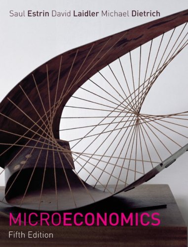 Microeconomics 5th Edition 5th Saul Estrin Laidler David Michael Dietrich