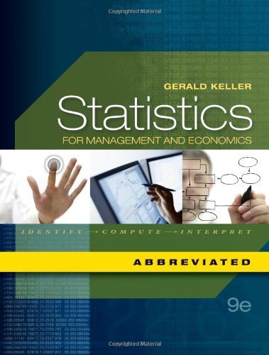 Statistics For Management And Economics Abbreviated Edition With Essential Textbook Resources Printed Access Card 9th Edition Gerald Keller