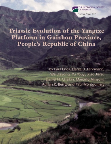 Triassic Evolution Of The Yangtze Platform In Guizhou Province Peoples Republic Of China Paul Enos