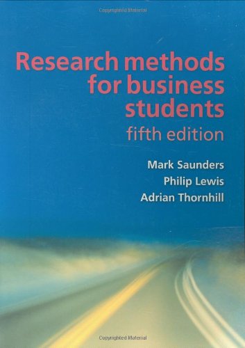 Research Methods For Business Students 5th Edition 5th Edition Mark Nk Saunders