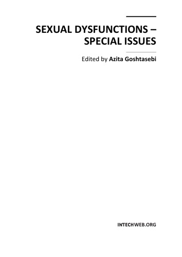 Sexual Dysfunctions Special Issues Azita Goshtasebi