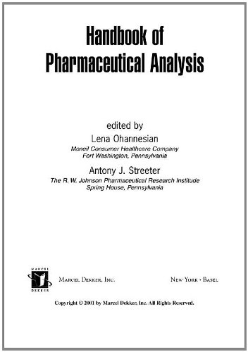 Handbook Of Pharmaceutical Analysis Drugs And The Pharmaceutical Sciences 1st Lena Ohannesian
