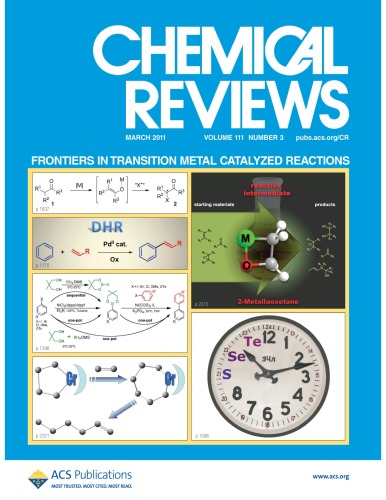 Chemical Reviews Vol 111 No 3 Frontiers In Transition Metal Catalyzed Reactions Issue 3 American Chemical Society