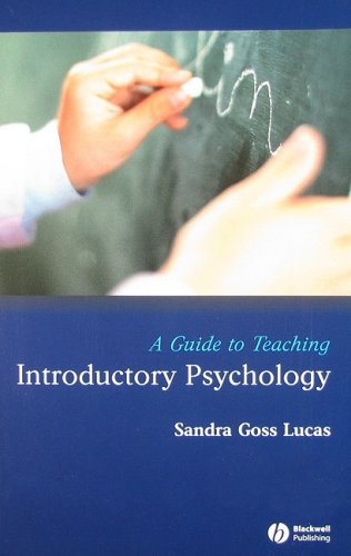 Guide To Teaching Introductory Psychology Teaching Psychological Science 1st Edition Sandra Goss Lucas