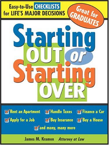 Starting Out Or Starting Over James Kramon