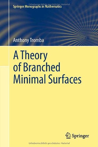 A Theory Of Branched Minimal Surfaces 1st Edition Anthony Tromba Auth