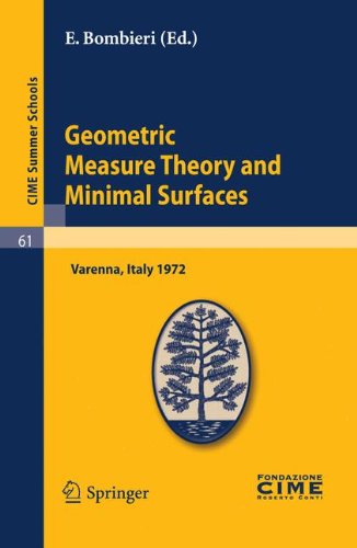 Geometric Measure Theory And Minimal Surfaces 1st Edition W K Allard Auth