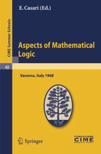Aspects Of Mathematical Logic 1st Edition H Hermes Auth Prof E Casari Eds
