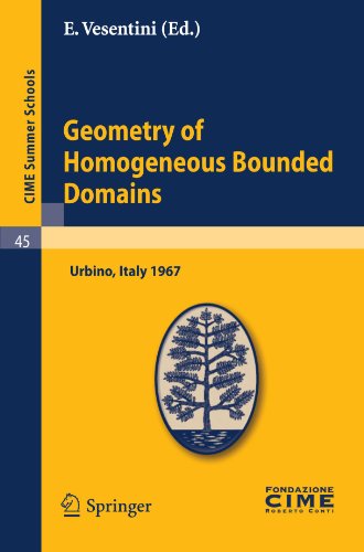 Geometry Of Homogeneous Bounded Domains 1st Edition S G Gindikin