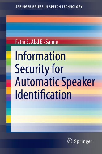 Information Security For Automatic Speaker Identification 1st Edition Fathi E Abd Elsamie Auth