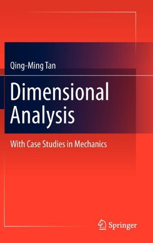 Dimensional Analysis 1st Edition Qingming Tan Auth