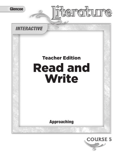 Read And Write Course 5 Approaching Level Teacher Edition Glencoe Mcgrawhill