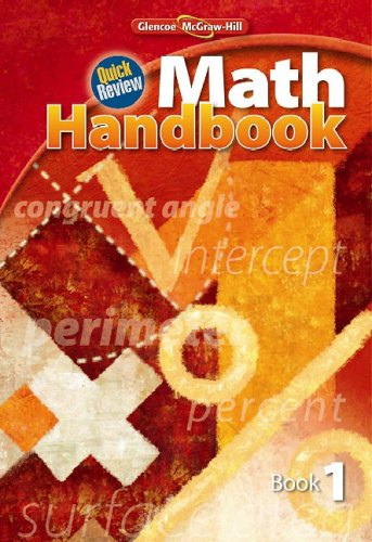 Quick Review Math Handbook Book 1 Student Edition 1st Glencoe