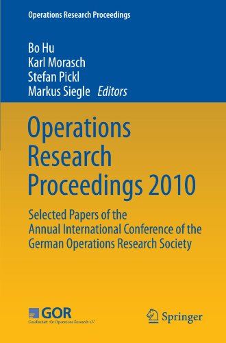 Operations Research Proceedings 2010 Selected Papers Of The Annual International Conference Of The German Operations Research Society 1st Edition S Wongthanavasu Auth