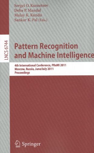 Pattern Recognition And Machine Intelligence 4th International Conference Premi 2011 Moscow Russia June 27 July 1 2011 Proceedings 1st Edition Rakesh Agrawal