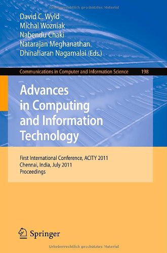 Advances In Computing And Information Technology First International Conference Acity 2011 Chennai India July 1517 2011 Proceedings 1st Edition Sundarapandian Vaidyanathan Auth