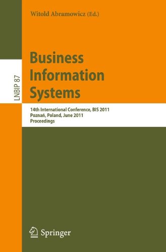 Business Information Systems 14th International Conference Bis 2011 Pozna Poland June 1517 2011 Proceedings 1st Edition Tamara Mendt