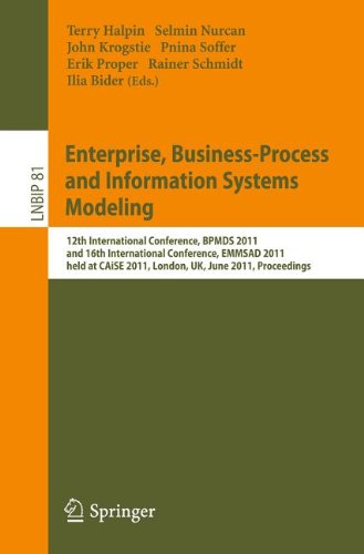 Enterprise Businessprocess And Information Systems Modeling 12th International Conference Bpmds 2011 And 16th International Conference Emmsad 2011 Held At Caise 2011 London Uk June 2021 2011 Proceedings 1st Edition Petia Wohed