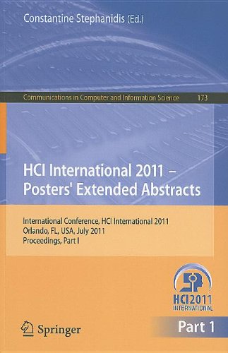 Hci International 2011 Posters Extended Abstracts International Conference Hci International 2011 Orlando Fl Usa July 914 2011 Proceedings Part I 1st Edition Joanne Elizabeth Beriswill Auth