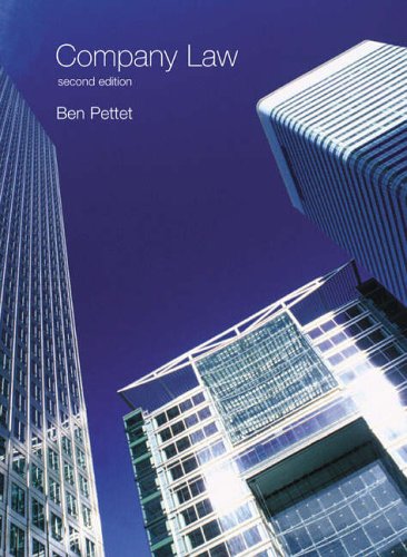 Company Law 2nd Edition Longman Law Series 2nd Ben Pettet