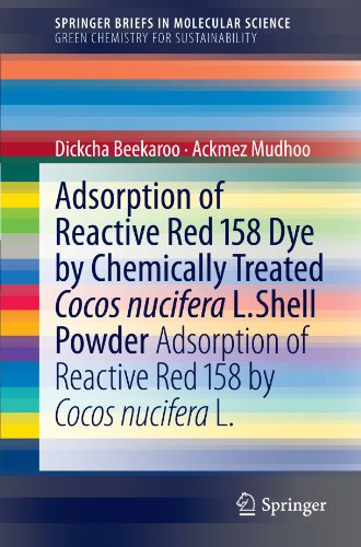 Adsorption Of Reactive Red 158 Dye By Chemically Treated Cocos Nucifera L Shell Powder Adsorption Of Reactive Red 158 By Cocos Nucifera L 1st Edition Ackmez Mudhoo Auth