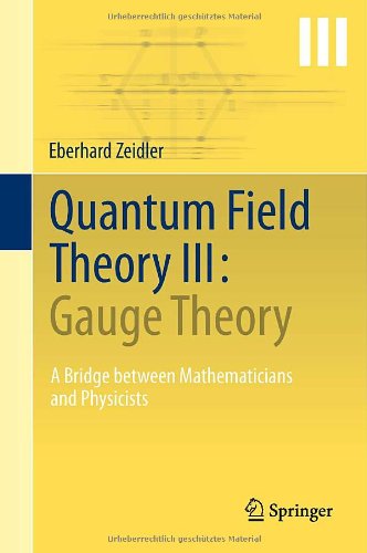 Quantum Field Theory Iii Gauge Theory A Bridge Between Mathematicians And Physicists 1st Edition Eberhard Zeidler Auth