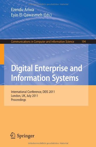 Digital Enterprise And Information Systems International Conference Deis 2011 London Uk July 20 22 2011 Proceedings 1st Edition Sufyan T Faraj Aljanabi