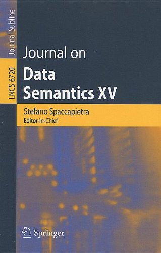 Journal On Data Semantics Xv 1st Edition Tudor Groza Siegfried Handschuh