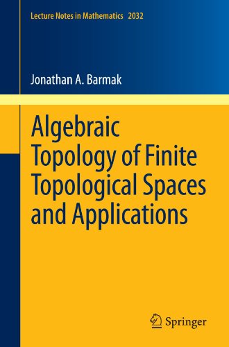Algebraic Topology Of Finite Topological Spaces And Applications 1st Edition Jonathan A Barmak Auth