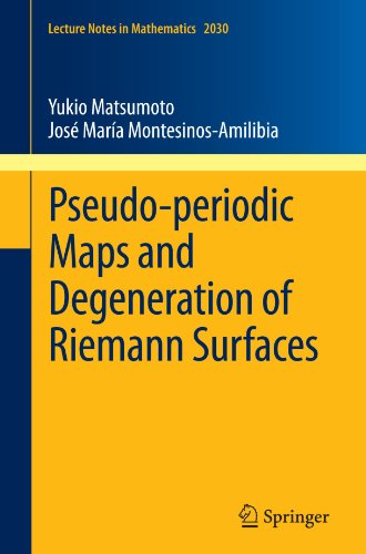 Pseudoperiodic Maps And Degeneration Of Riemann Surfaces 1st Edition Yukio Matsumoto